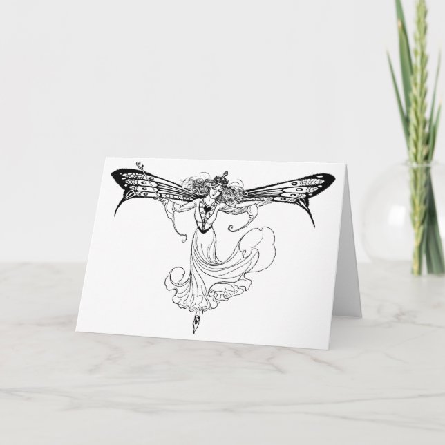Cartão Rainha Mab Fairy, Rainha das Fadas (Frente)
