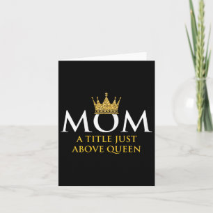 Cartão Rainha Mãe Mamãe Avó Pais Mãe
