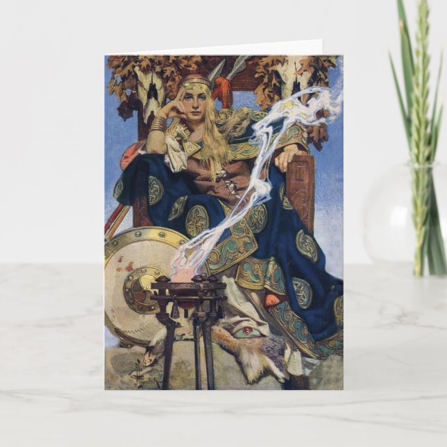 Cartão Rainha Maeve Warrior Princesa Fantasy Art (Frente)