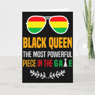 Cartão Rainha Negra A Peça Mais Poderosa História Negra