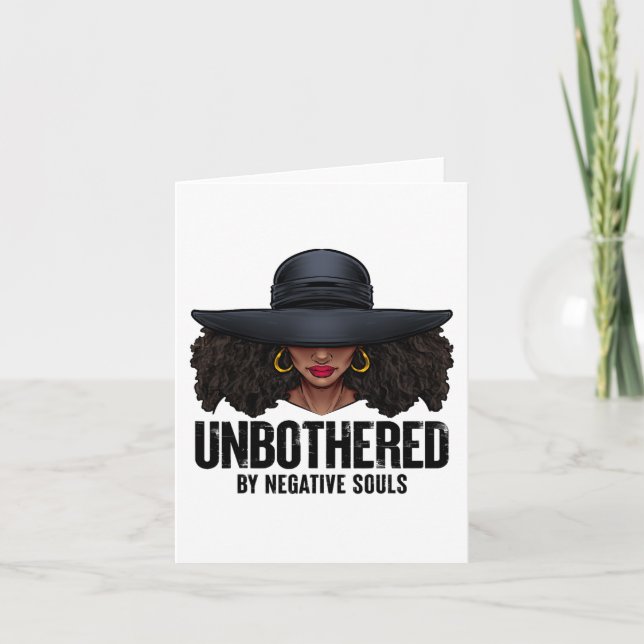 Cartão Rainha Negra Negra Negra Negra Negra Negra, Damas  (Frente)