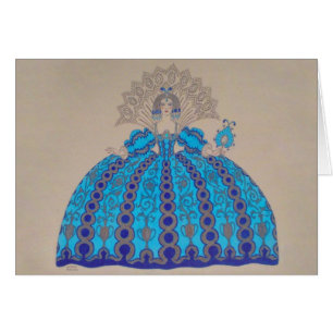 Cartão Rainha Plate ~ Art Paint Vintage Amor