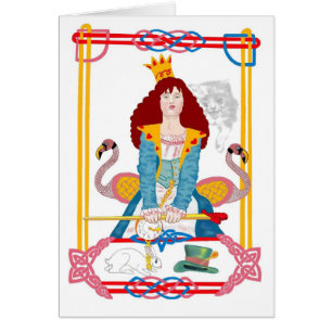 Cartão Rainha vermelha