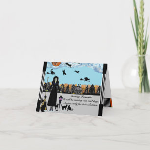 Cartão Raining Cats and Dogs! Second in a series