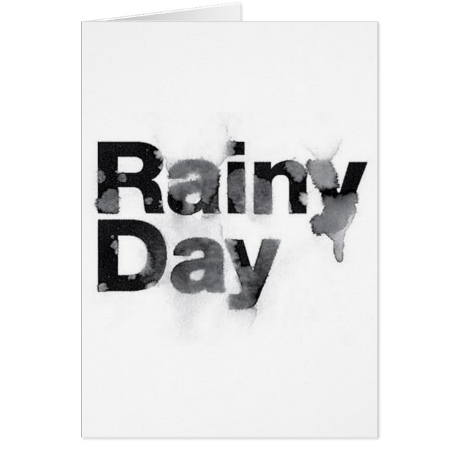 Cartão Rainy Day (Frente)