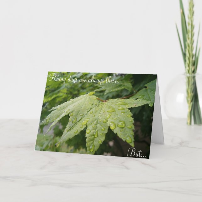 Cartão Rainy day anniversaries (Frente)