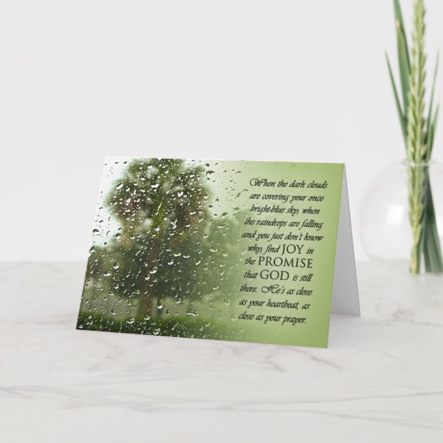 Cartão Rainy Day Promise Card (Frente)