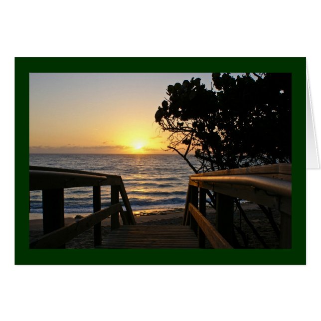 Cartão Raio de sol no calçadão (Frente horizontal)