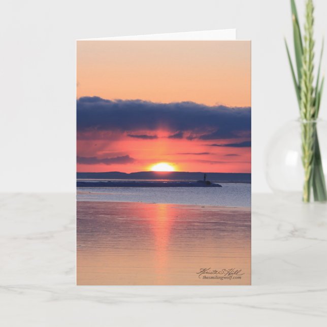 Cartão Raio de sol no quebra-parede (Frente)