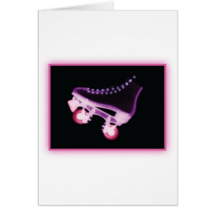 Cartão Raio X cor-de-rosa de Rollerskate
