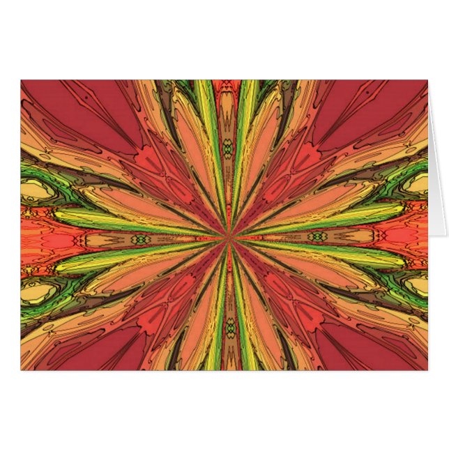 Cartão Raios Coloridos (Frente Horizontal)