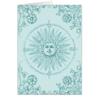 Cartão Raios de sol na borda da água