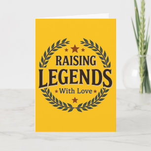 Cartão Raising Legends with Love – Vintage Badge