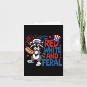 Cartão Raiva Branca Vermelha E Feral Raiva Merica Usa Ind