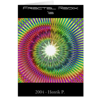 Cartão Raiz 1a do Fractal (cartão)