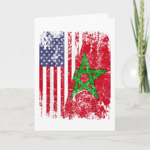 Cartão RAÍZES MARROQUINAS Meia Bandeira Americana BAN