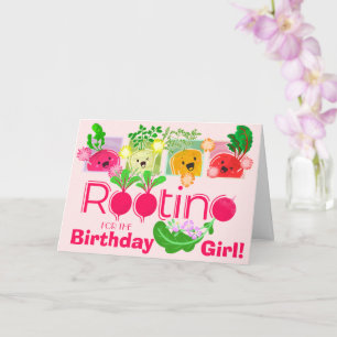 Cartão Raízes para a Garota de Aniversário   Caneta Motiv