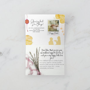 Cartão Raksha Bandhan