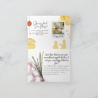 Cartão Raksha Bandhan