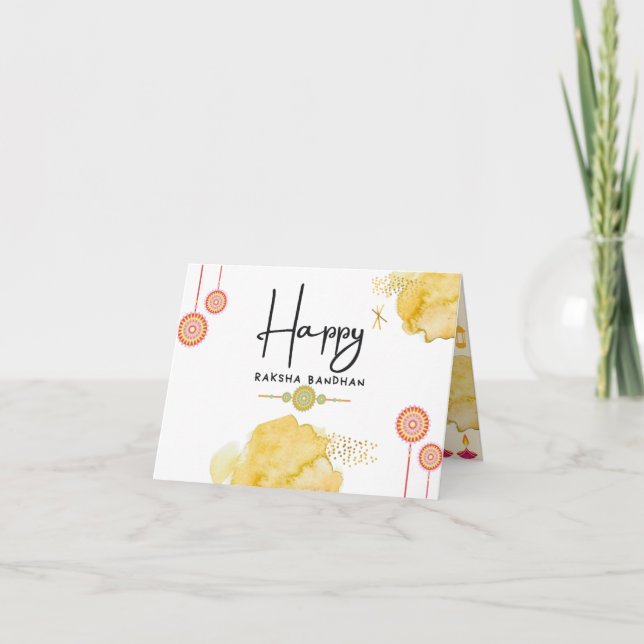 Cartão Raksha Bandhan (Frente)