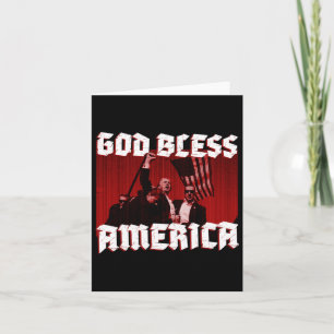 Cartão Rally Shoting America Deus abençoe Em 2024