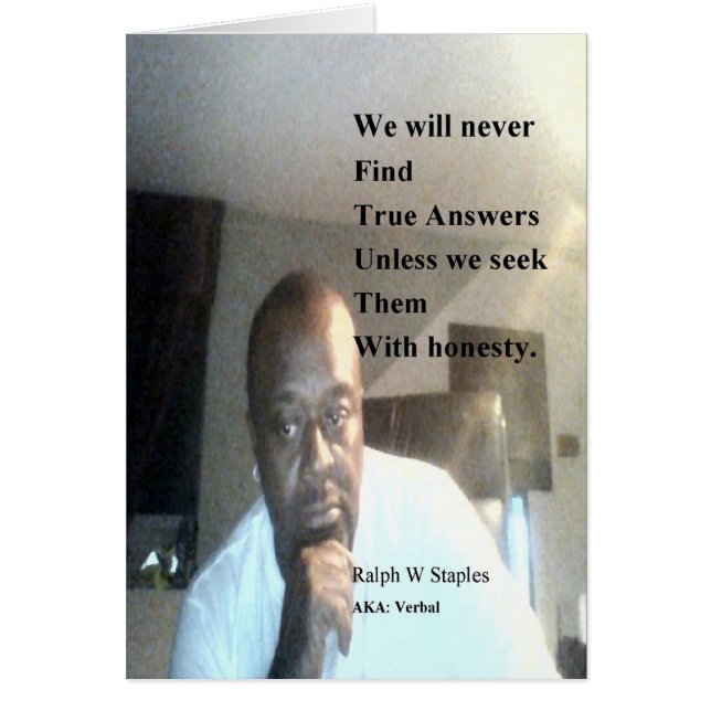 Cartão Ralph Wisden Staples (Frente)