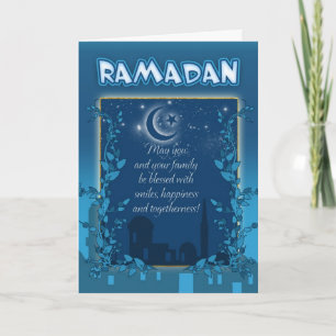 Cartão Ramadan Card Blue