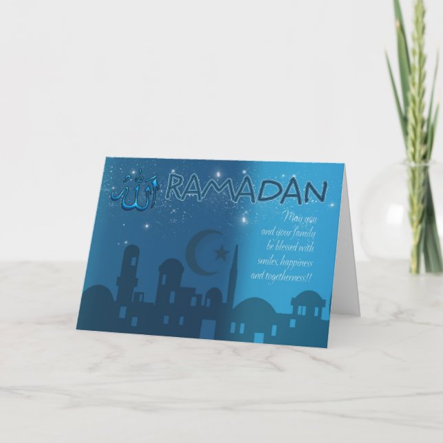 Cartão Ramadan Card Blue (Frente)