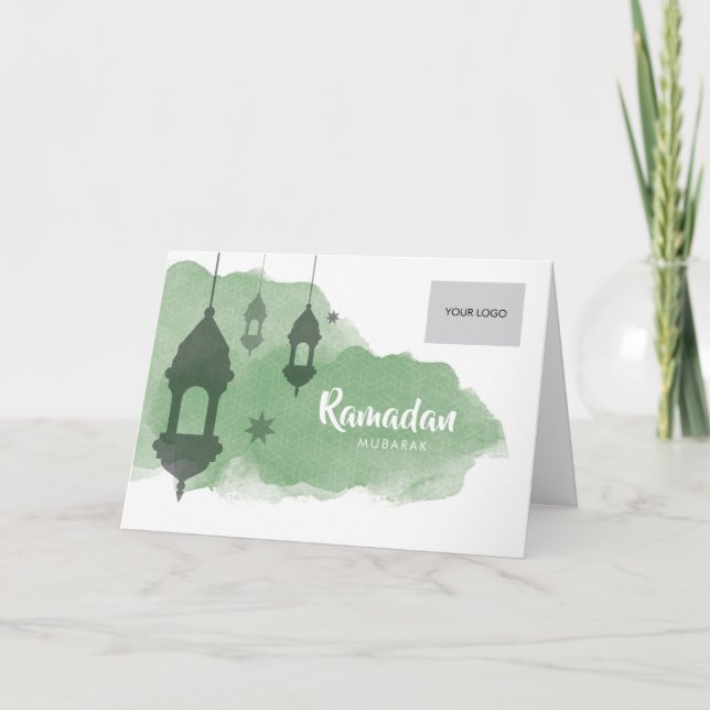 Cartão Ramadan Corporate Greeting Card - Green (Frente)