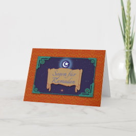 Cartão Ramadan Greeting Card em alemão, Ramadan Deutsch