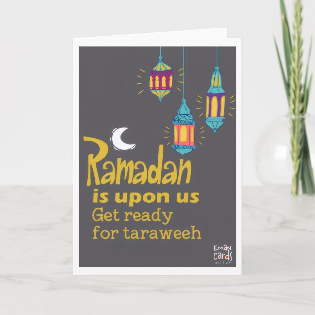 Cartão Ramadan - Holy Month Blessings - Taraweeh (Frente)