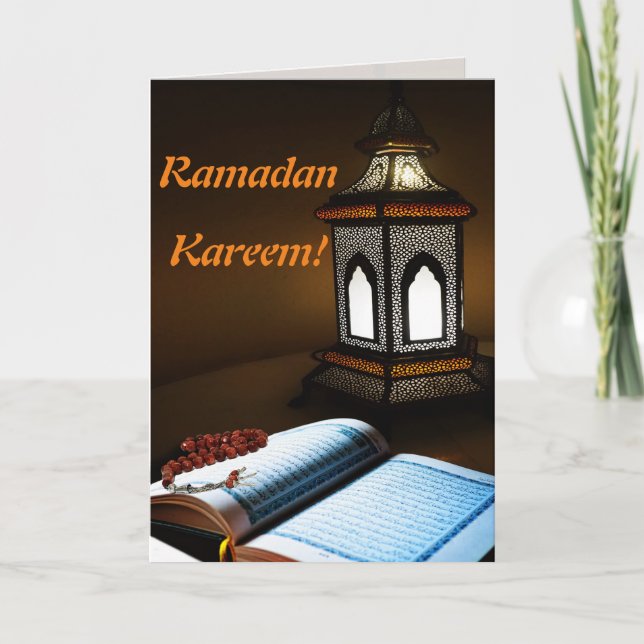 Cartão Ramadan Kareem Islamic Muslim Greeting Card (Frente)