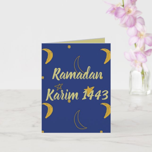 Cartão Ramadan Karim 1443 (Orquídea)