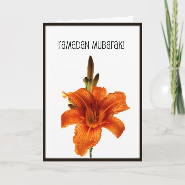 Cartão Ramadan Mubarak (Frente)