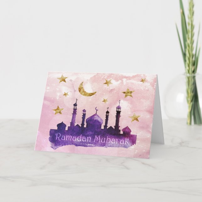 Cartão Ramadan Mubarak Greeting Cards (Frente)