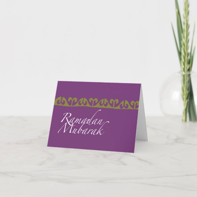 Cartão Ramadan Mubarak Note Card (Frente)