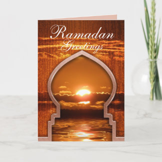 Cartão Ramadan Sunset Greetings Card