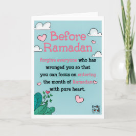 Cartão Ramadão - Bênçãos do Mês Santo