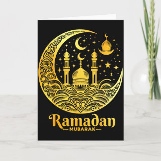 Cartão Ramadão Kareem Feliz Jejum Ramadão Mubarak Islã