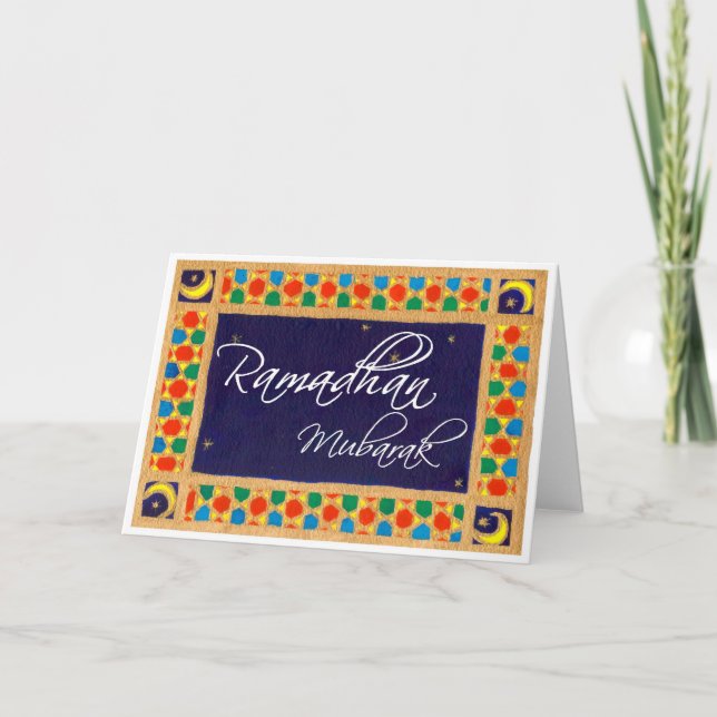 Cartão Ramadhan Mubarak Greeting (Frente)