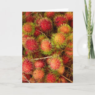Cartão Rambutan Fruit at Can Duoc Market