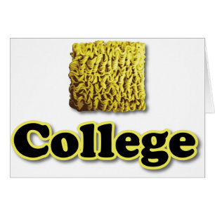 Cartão Ramen da faculdade
