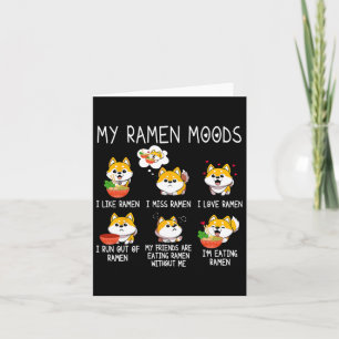 Cartão Ramen Shiba Inu Cachorro Passa Noodles Japoneses P