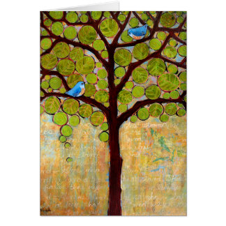 Cartão Ramo na folha