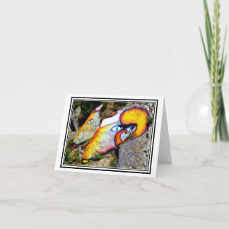 Cartão Rams! Rock Art Perto de Orgosolo, Sardenha