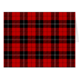 Cartão Ramsay tartan red xadrez
