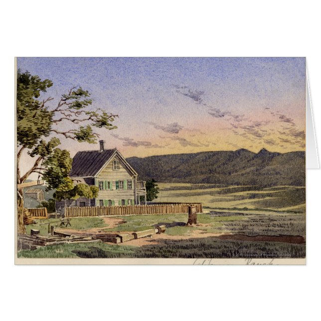 Cartão Rancho californiano (Frente Horizontal)