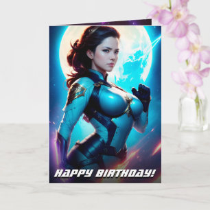 Cartão Ranger Espacial Nova Sci-Fi, 50 Retroativo Cósmico