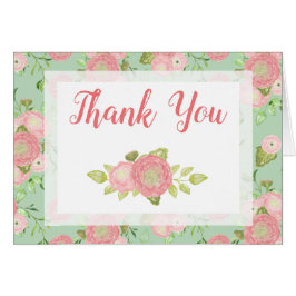 Cartão Ranunculus Mint Primavera Floral