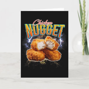 Cartão Rap Pirata Funny Chicken Nugget Vintage 90s 